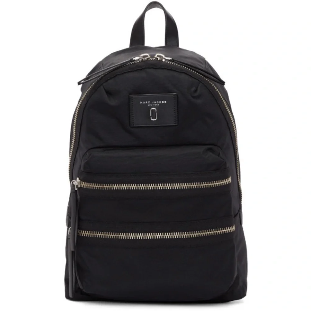 Marc Jacobs Black Biker Nylon Backpack